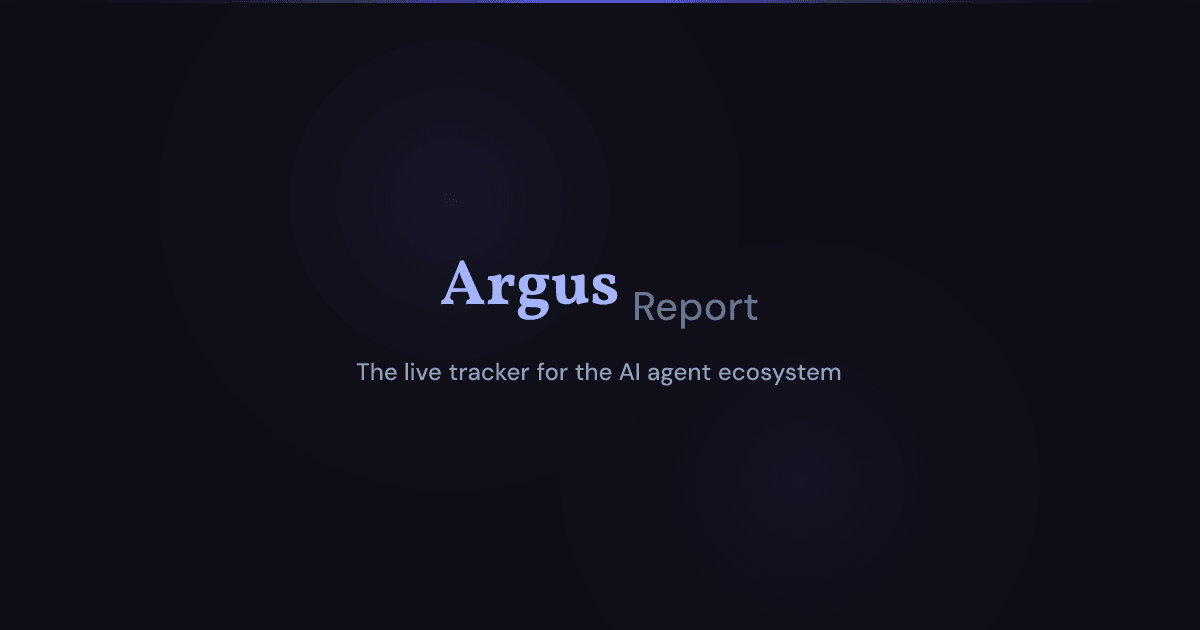The Argus Report — AI Agent Ecosystem Tracker